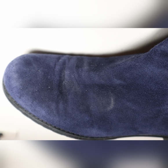 Stuart Weitzman blue suede over the knee boots - Picture 4 of 13